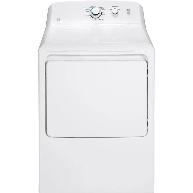 GE, 6. 2 cu. ft. Elektrischer Trockner in Weiß, 6.2 cu. ft