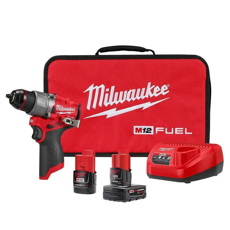 Milwaukee 4. 0Ah Bohrschrauber Kit, 12V, 1/2 in., kabellos Design, M12, bürstenlos, 4.0Ah, 2.0Ah