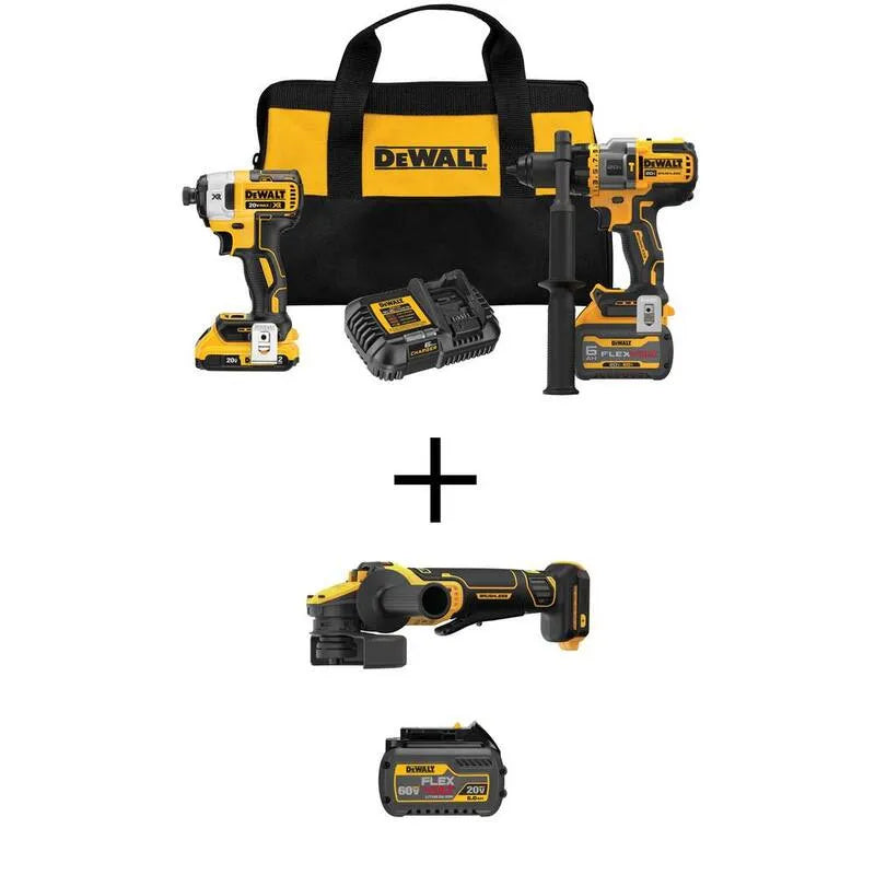 DEWALT 6. 0Ah Driver Kombiset, kabellos Design, 20V, FLEXVOLT 6. 0Ah Batterie, bürstenlos, 6.0Ah