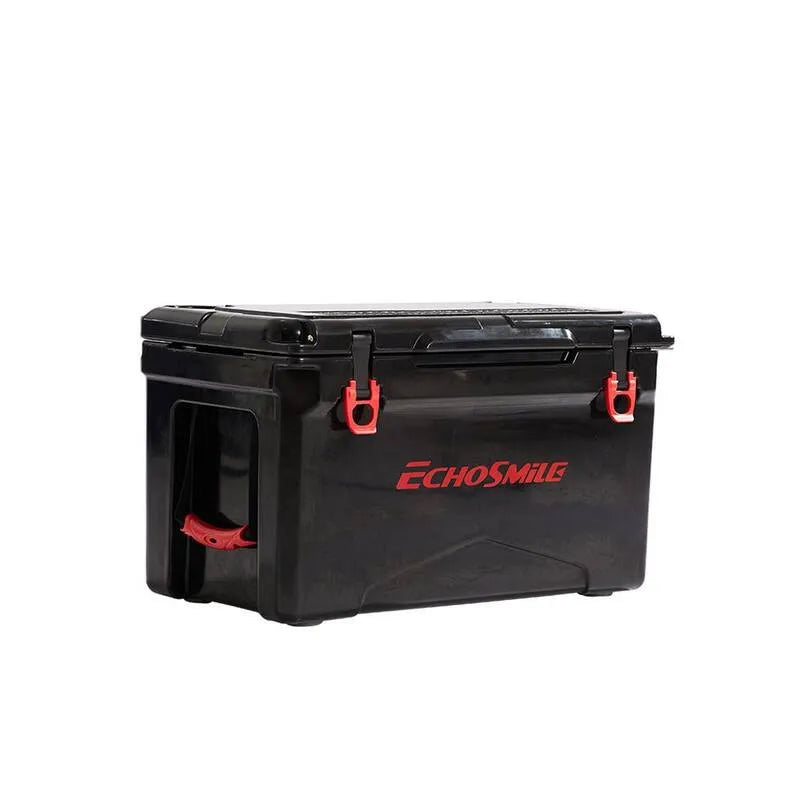 40 qt, Garten Schwarz und Red Isolierter Box Kühler mit Stretch Sicherung, Garten, rutschfeste Gummimatte und 4 Griffe