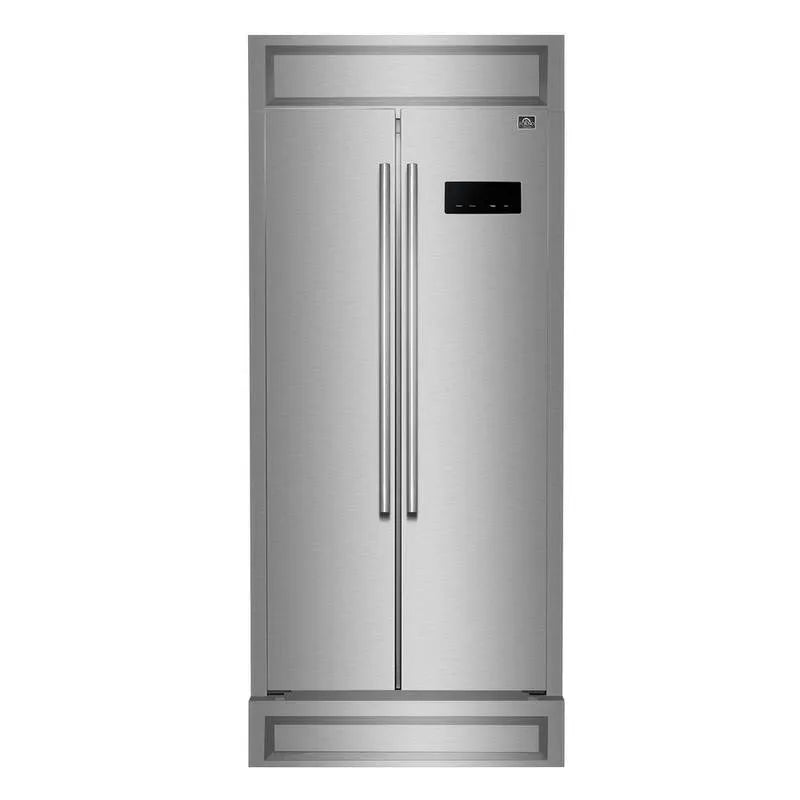 Kühlschrank, Edelstahl, 33 in., 15. 6 cu ft, 37 in., Modern Decorative Grill, 15.6 cu. ft