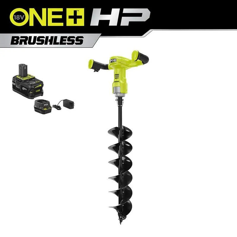 RYOBI HP 18V, 6 in., Bit mit 4. 0 Ah Batterie und Ladegerät, Schnurloses Design, Bürstenlos, 4.0 Ah