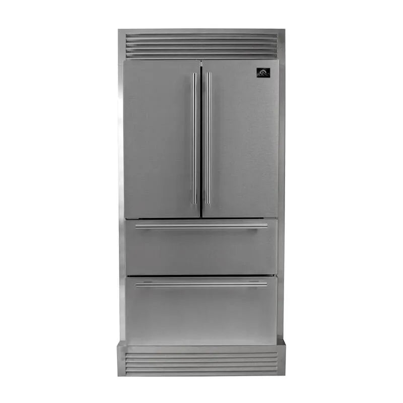 Kühlschrank, 36 in., 19 cu ft, Edelstahl, Wide 19 cu