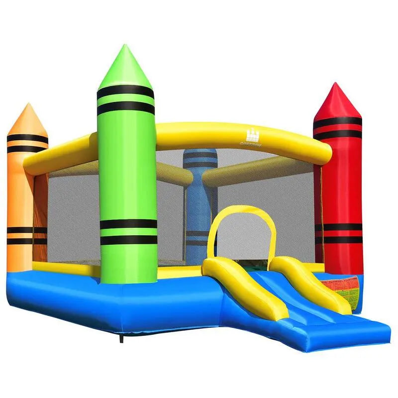 Bounce House Kids Jumping Castle mit Slide und Ocean Balls Blower Ausgeschlossen, aufblasbar