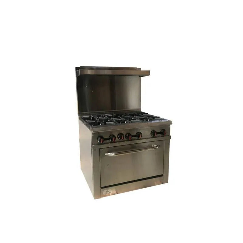 Gas Herd, 36 in., 4. 5 cu ft, 6 Burner, Edelstahl, Commercial-Grade Design, 4.5 cu. ft, Gasherde mit einem Backofen