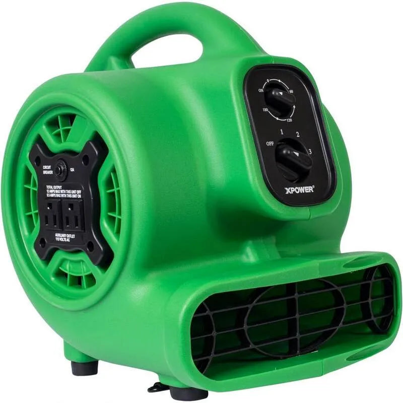 Teppichtrockner, 10 in., 3 Geschwindigkeiten, Boden Ventilator Blower, 10 in. 3 Geschwindigkeiten Zentrifugalluftmover, Grün