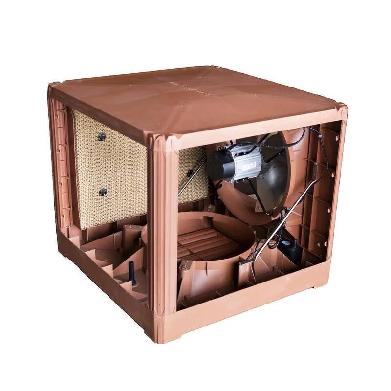 Hessaire 115-Volt, 4800 CFM, 2-Stufen, 4800 CFM 2-Stufen Side Draft Roof Plastic Verdampfer Axialventilator Kühler für 2000 qm mit Motor, 4,800 CFM