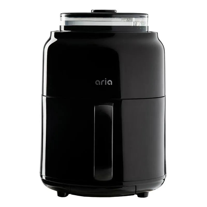 Air Fryer, 5 qt, Abnehmbarer Wasserspeicher, Hybrid Crisp und Dampfkochen, Schwarz