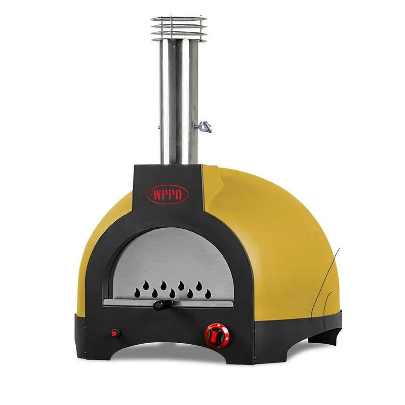 Garten Pizza Ofen Hybrid-3, Infinity 66 in. Holz / Gas Garten Pizza Ofen in Faro Gelb