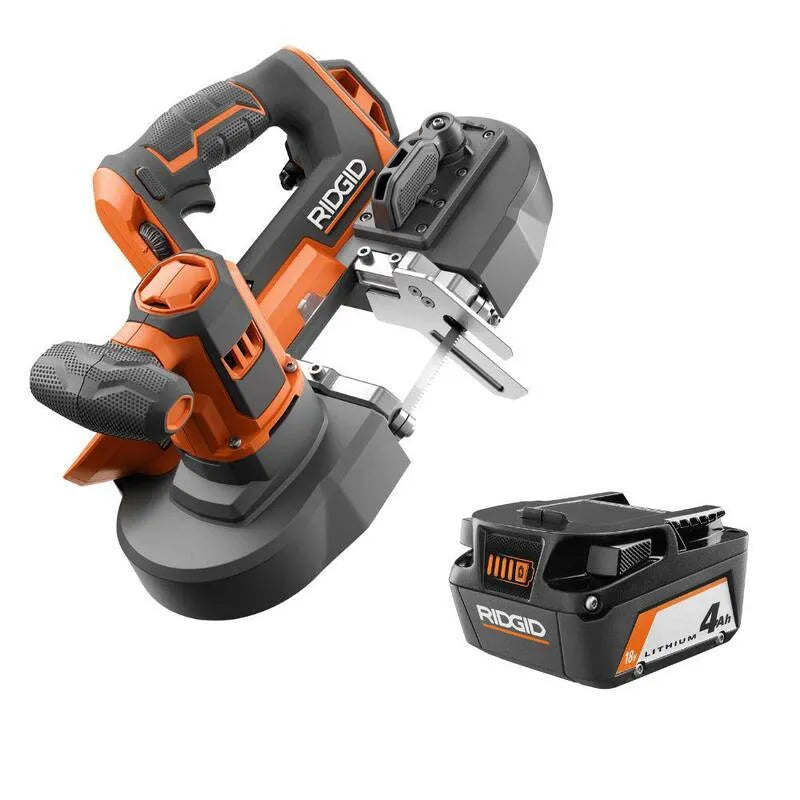 RIDGID, kompakte, tragbare Bauweise, 18V, 32-7/8 in., Blade und 4. 0 Ah Lithium-Ionen-Batterie, 4.0 Ah