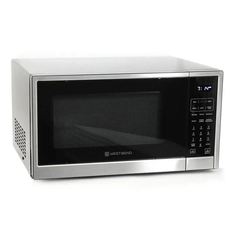 Mikrowellenofen, Edelstahl, Konvektionskochen, 1, 3 cu. ft, 3-in-1, Schwarz, 1.3 cu. ft