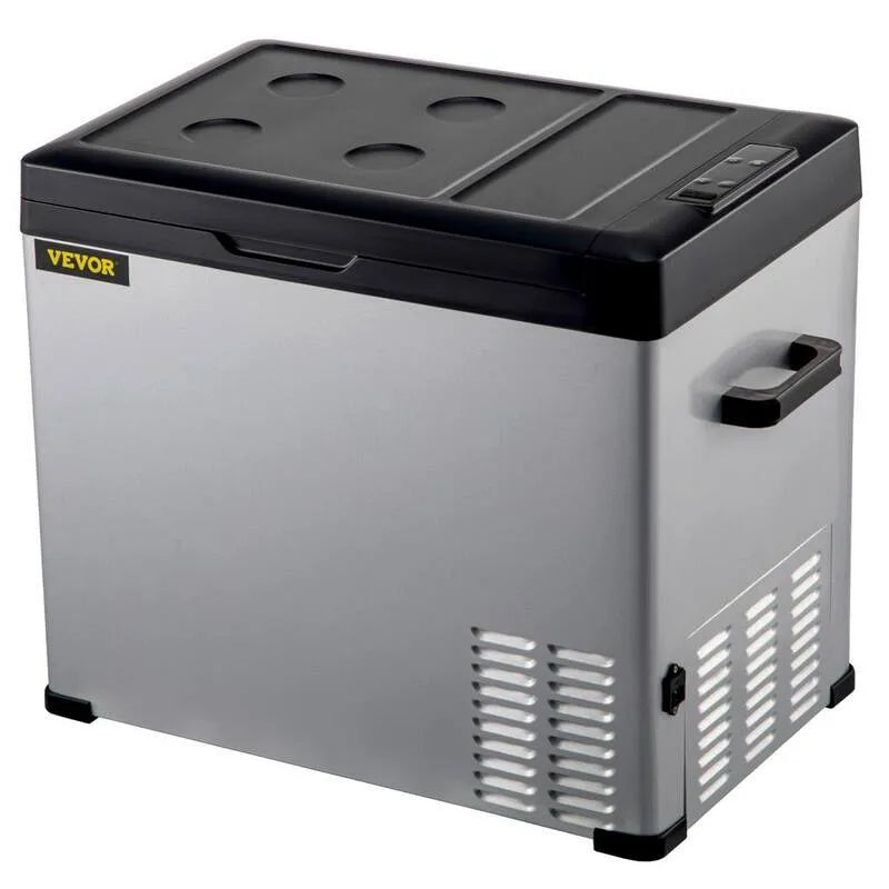 Kühlschrank 12-Volt, 1, 4 cu. ft, kompakte, tragbare Bauweise, Garten, Stahl, Silver, 1.4 cu. ft