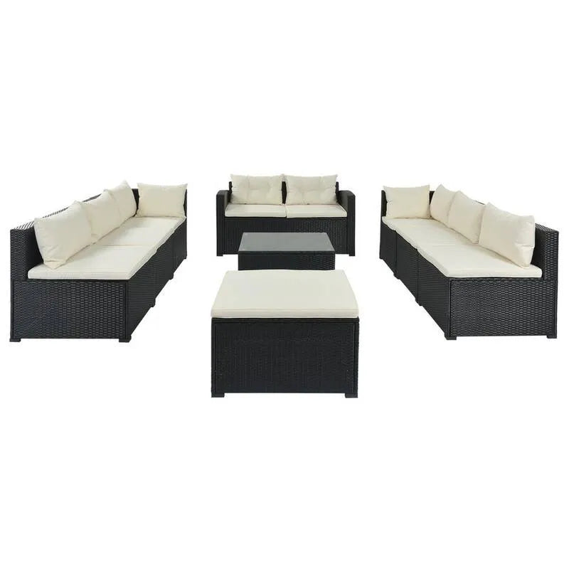 Sofa, Garten, Schwarz, Beige, Wohnzimmersitz