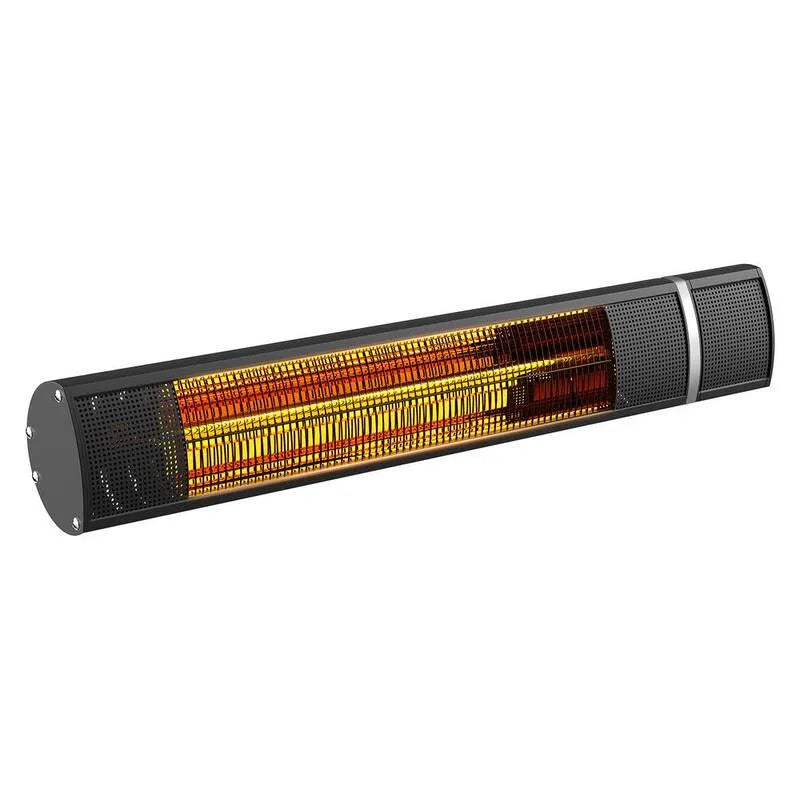 Raumheizung 1500-Watt, Wand-Mountable, tragbare Innenheizung, Garten, mit Fernbedienung, Schwarz