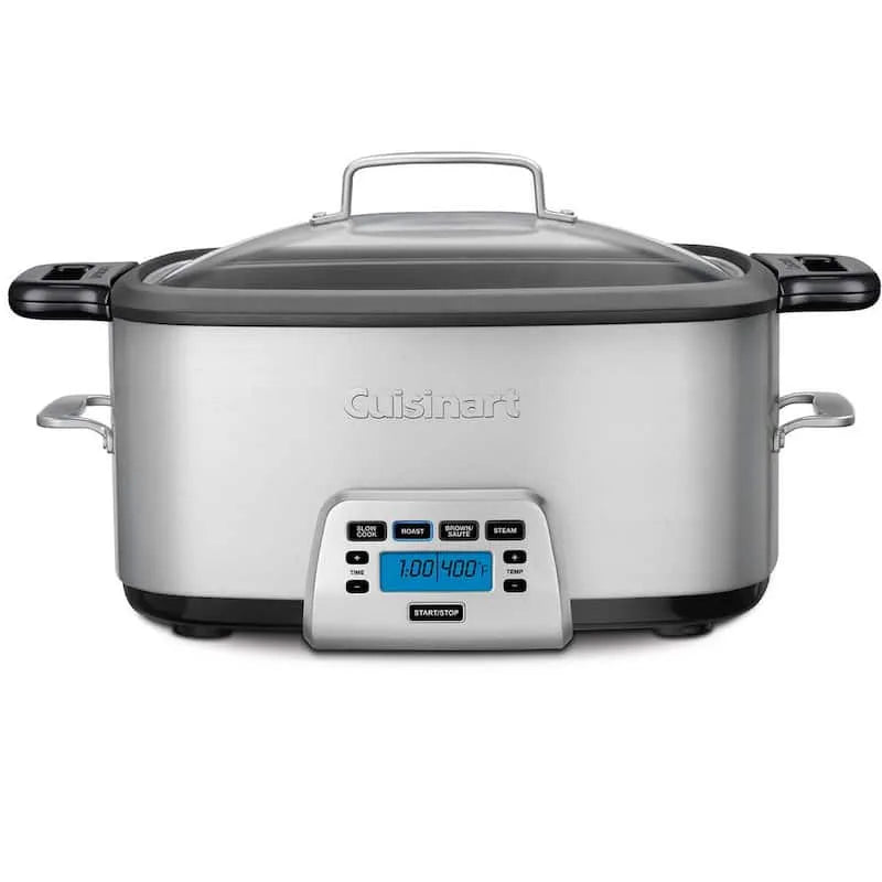 Cuisinart, Edelstahl, 7 Qt, Aluminium, 7 Qt. Elektrischer Multikocher mit Aluminiumtopf