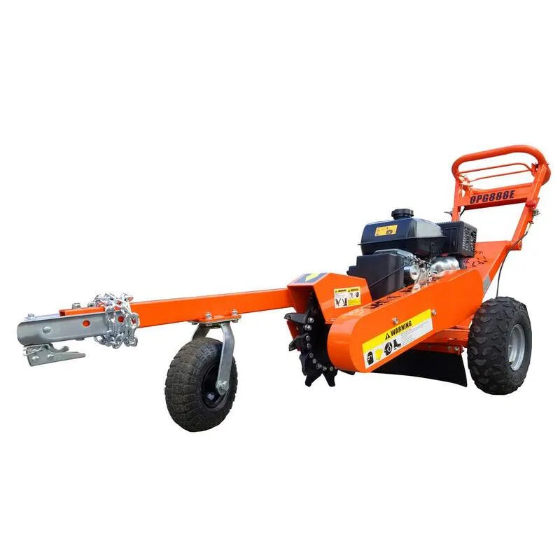 14 in., Kommerzielles-Grade-Design, 14 in. 14 HP Gasbetriebener kommerzieller Stump-Grender mit elektrischer Start- und Abschleppbar