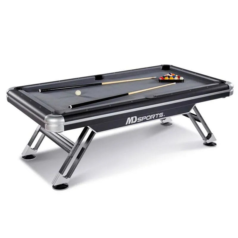 MD Sports, MD Sports, Titan 7, 5 ft Pool Tisch, Pool Tische, Grau, 7.5 ft