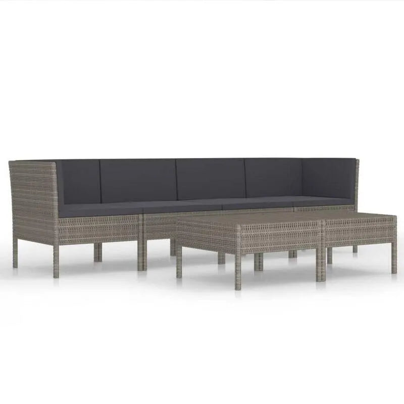 Schnittsofa, Garten, Grau, Wohnzimmer Modular Sitzgruppe, Garten-Sofas