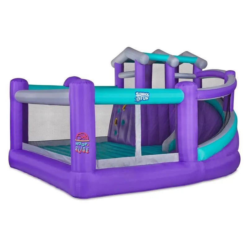 Haus, Garten, Bouncy House für Kinder im Freien mit Kleinkindrutsche, Bounce House