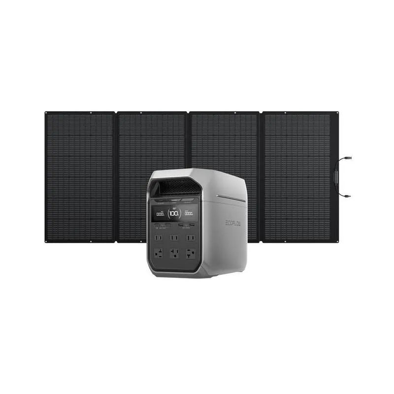 Delta 1024Wh, 400W, 1800W, Notstromversorgung für das Haus, LFP Powerstation, kompakte, tragbare Bauweise, 3600W
