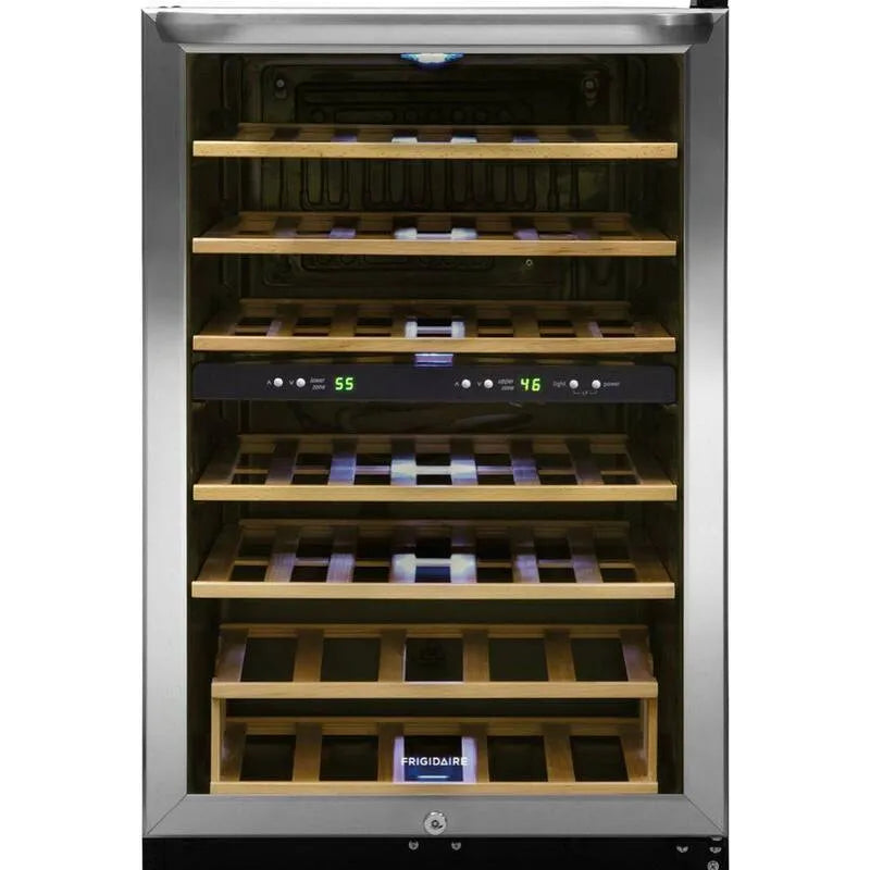 Frigidaire, Edelstahl, Weinkühler mit 2 Temperaturzonen in