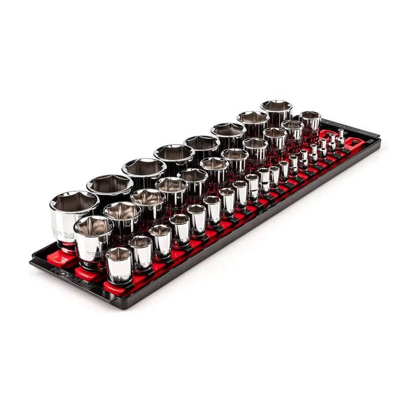 37 Teile Point Steckschlüsselsatz 6-Point, 2 in., 38 mm, 37-Stück, 1/4, 3/8, 1/2 in. Drive Steckschlüsselsatz mit Schienen