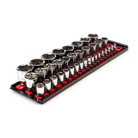 37 Teile Point Steckschlüsselsatz 6-Point, 2 in., 38 mm, 37-Stück, 1/4, 3/8, 1/2 in. Drive Steckschlüsselsatz mit Schienen