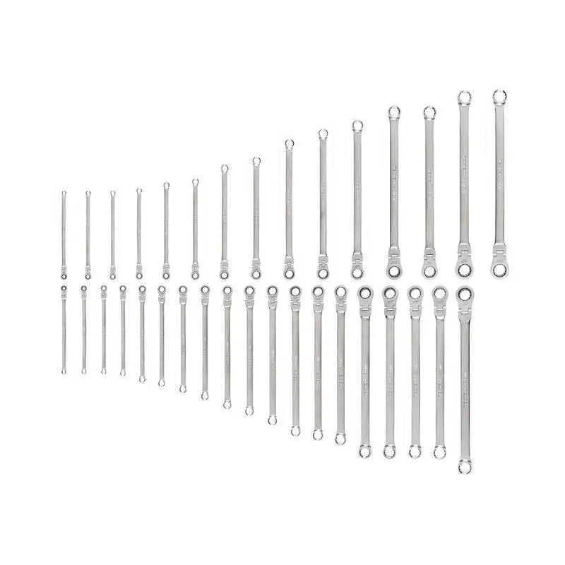 34 Teile Point Ratcheting Box Endschlüssel Set 12-Point, 1 in., 24 mm, 34-Stück, Long