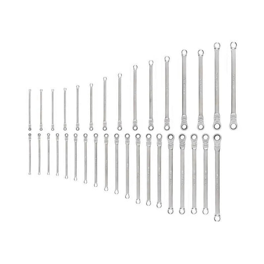 34 Teile Point Ratcheting Box Endschlüssel Set 12-Point, 1 in., 24 mm, 34-Stück, Long
