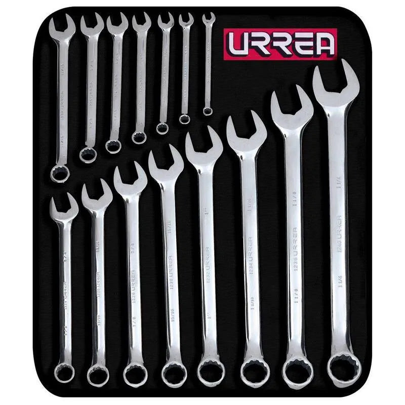 15 Teile 12-Point Punktkombination Chrome Wrench Set 12-Punkt, 15-Stück