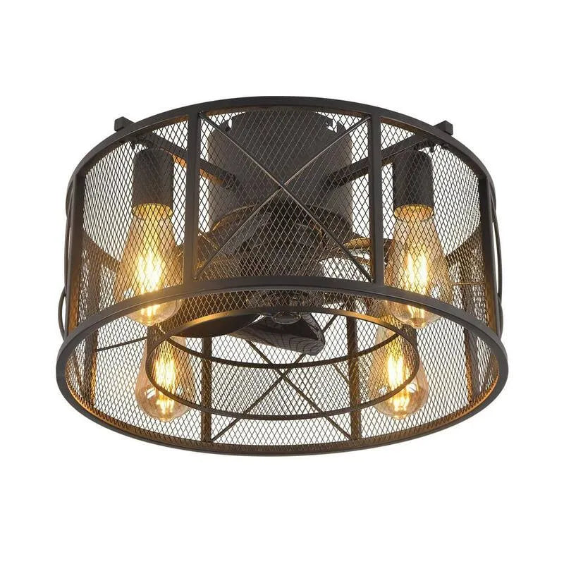 Deckenventilator, 18 in., Fernbedienung, Innenbereich, Schwarz, ferngesteuerte Luftzirkulation, Deckenventilatoren mit Beleuchtung