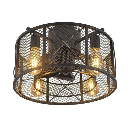 Deckenventilator, 18 in., Fernbedienung, Innenbereich, Schwarz, ferngesteuerte Luftzirkulation, Deckenventilatoren mit Beleuchtung