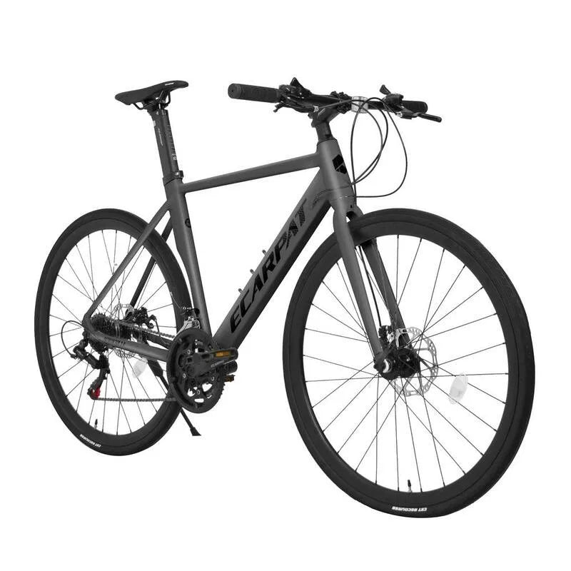 x27 700c, 28 in. Road Bike mit 14-Stufen Shimano Scheibenbremsen und Aluminiumrahmen für Männer und Frauen in Schwarz, 14-Stufen, Aluminium, 28 in.