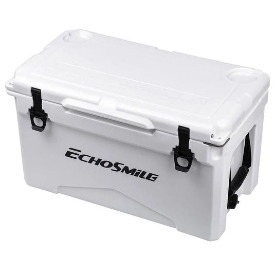 30 qt, rutschfeste Gummimatte und 4 Griffe, weißer Boxkühler mit Stretch Sicherung, Garten