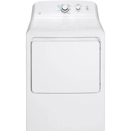 GE, 6. 2 cu. ft. Elektrischer Trockner in Weiß, 6.2 cu. ft
