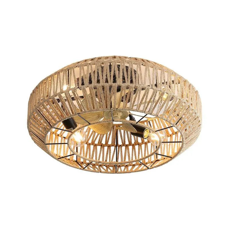 Deckenventilator 6-Speeds, Fernbedienung, 22 in., DC Motor, Innenbereich, Reversible, Weiß, 22 in., 22 in.