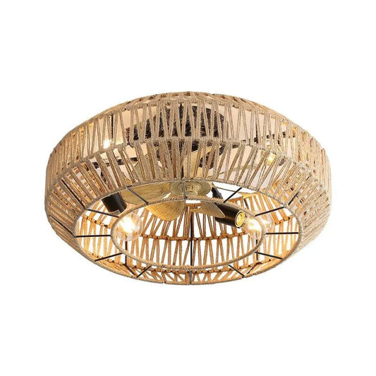 Deckenventilator 6-Speeds, Fernbedienung, 22 in., DC Motor, Innenbereich, Reversible, Weiß, 22 in., 22 in.