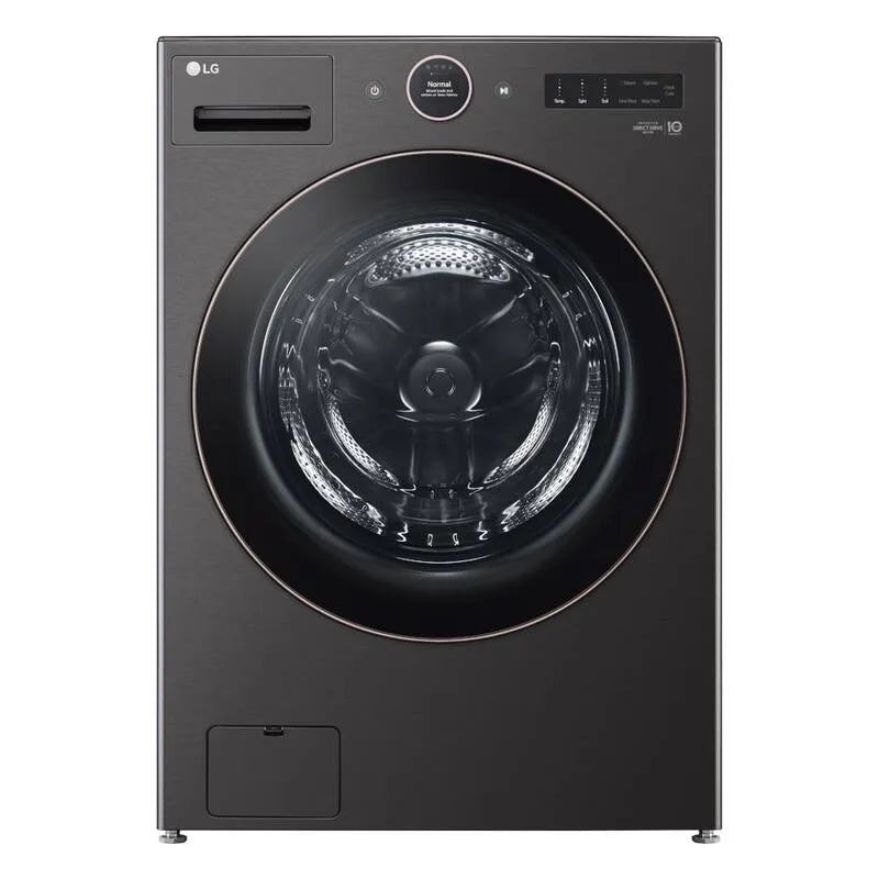LG TurboWash360 Stapelbare Smart Frontlader Waschmaschine, 5. 0 cu. ft, Dampf und TurboWash360, Schwarz, Stahl, 5.0 cu. ft