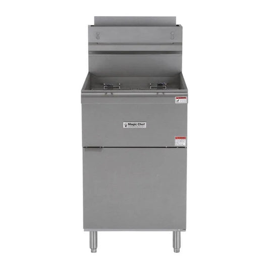 Magic Chef, 52 Qt, Edelstahl Commercial Natural Gas Friter, Commercial-Grade Design