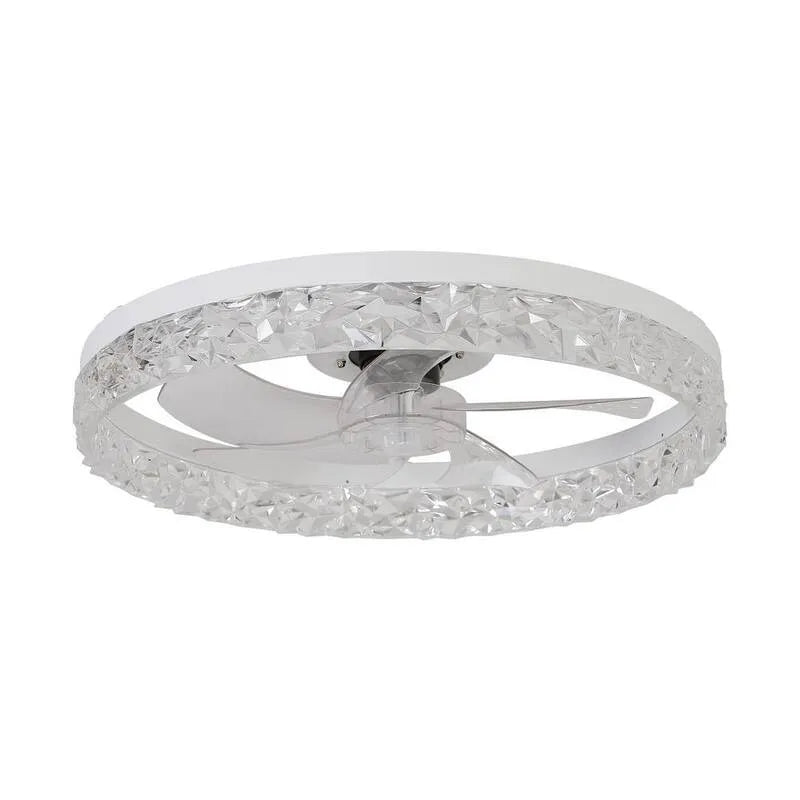 Deckenventilator, 19. 7 in., Fernbedienung, Hera 19. 7 in., Semi Flush Mount, Innen, Weiß, 19.7 in