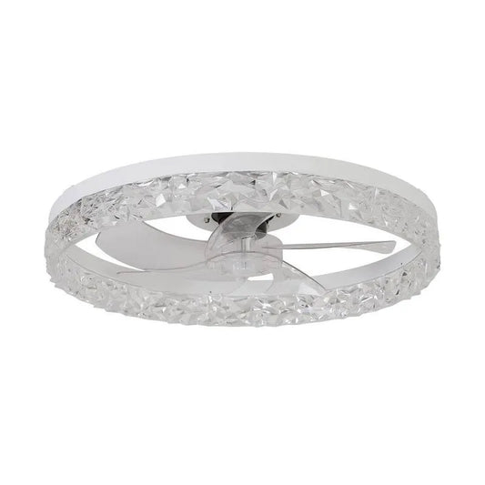 Deckenventilator, 19. 7 in., Fernbedienung, Hera 19. 7 in., Semi Flush Mount, Innen, Weiß, 19.7 in
