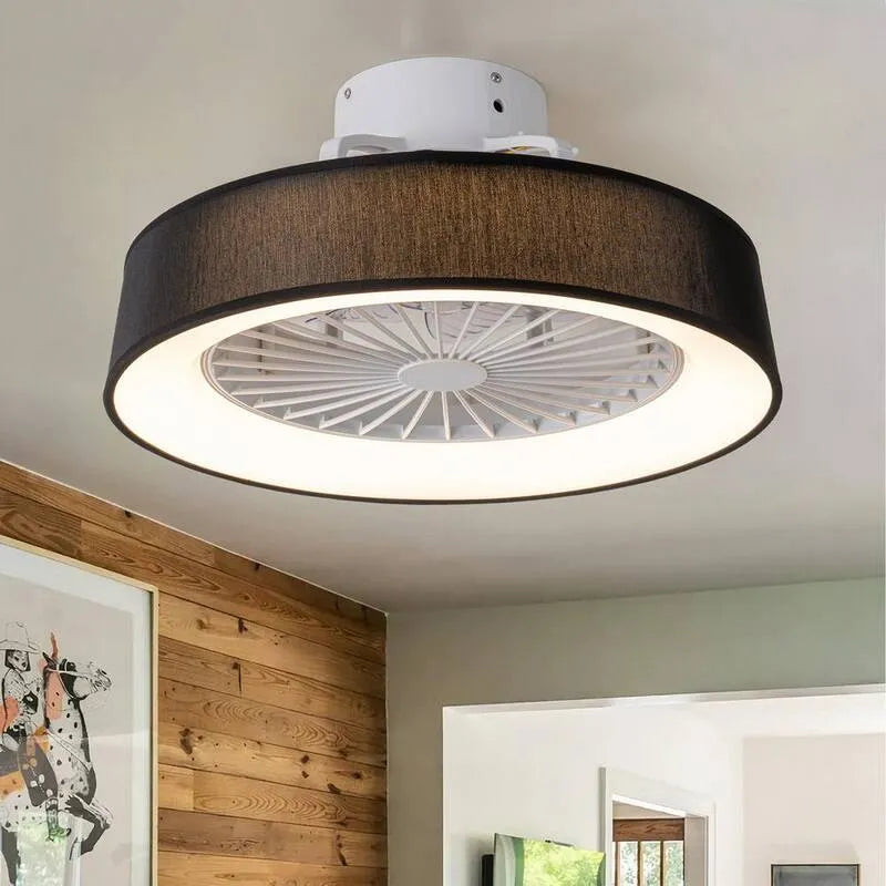 Deckenventilator, 18. 8 in., Eunice 18. 8 in., Innen, mit Fernbedienung, Schwarz, 18.8 in