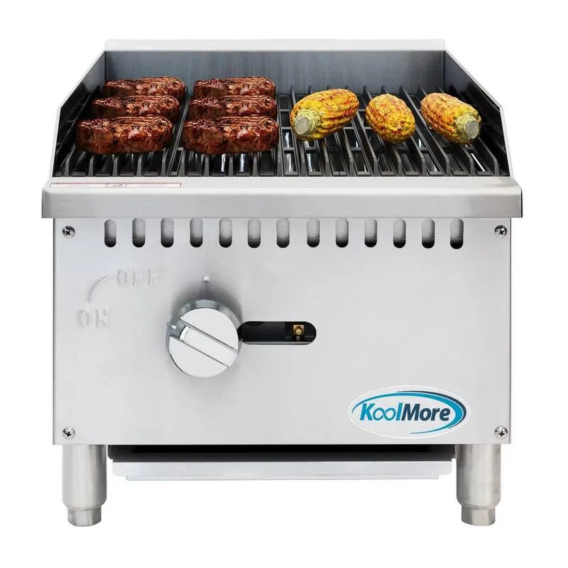 1-Burner, 16 in., 30000 BTU, Commercial-Grade Design, Erdgas, Stahl, 30,000 BTU