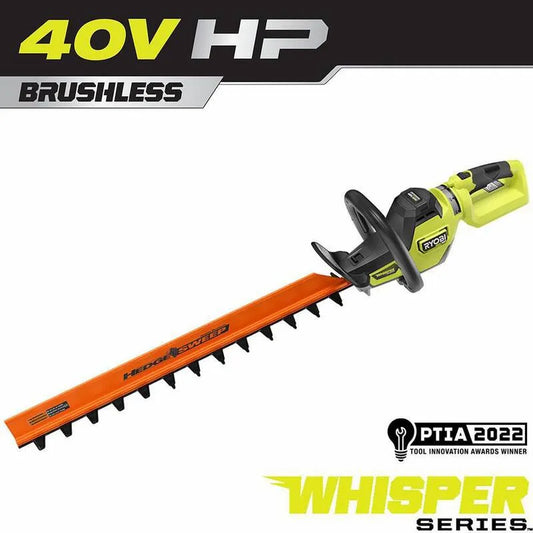 RYOBI Serie 26 Schnurloser Batterie-Heckenscherer, Schnurlos Design, 40V, 26 in., Werkzeug Only, HP bürstenlos Whisper Serie