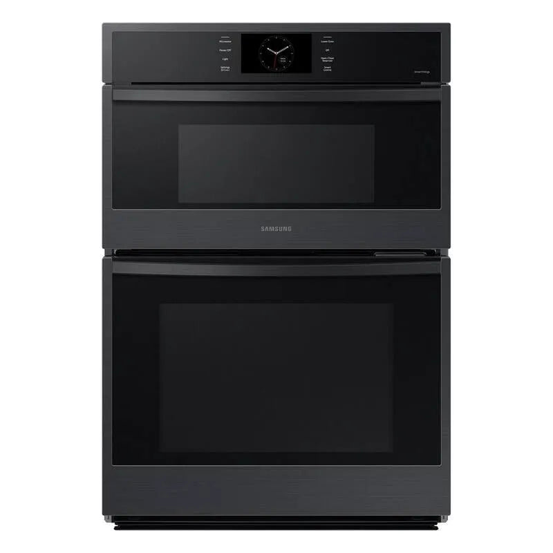 Samsung, 30' Mikrowellen-Kombinations-Wandofen, Matte Schwarz, Dampfkoch in Stahl