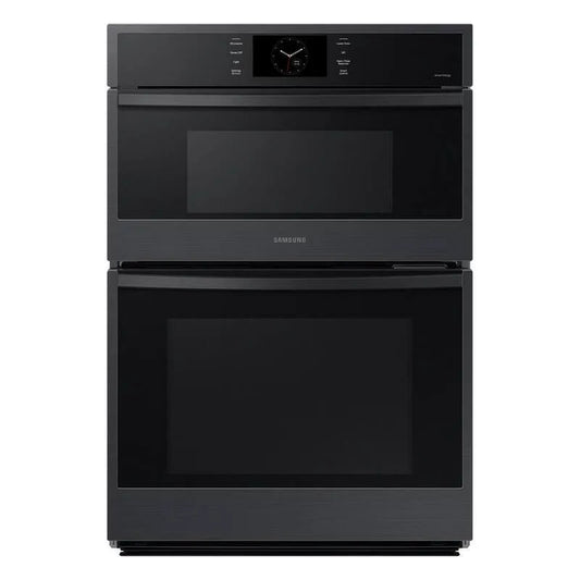 Samsung, 30' Mikrowellen-Kombinations-Wandofen, Matte Schwarz, Dampfkoch in Stahl