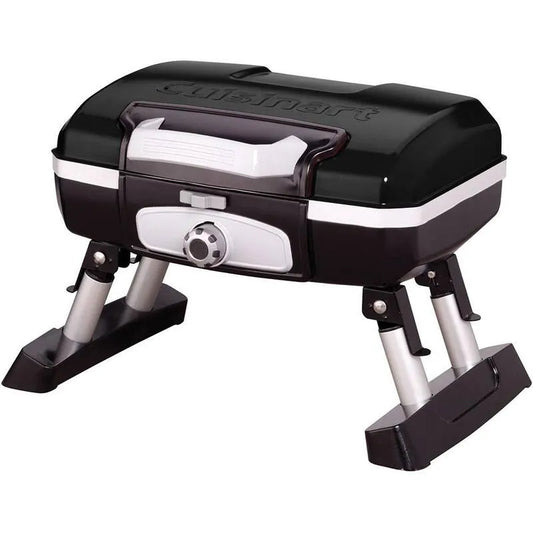 Cuisinart 1-Burner Tabletop Tragbarer Propangasgrill, Kompakt Tragbares Design, Flüssiges Propan, Schwarz