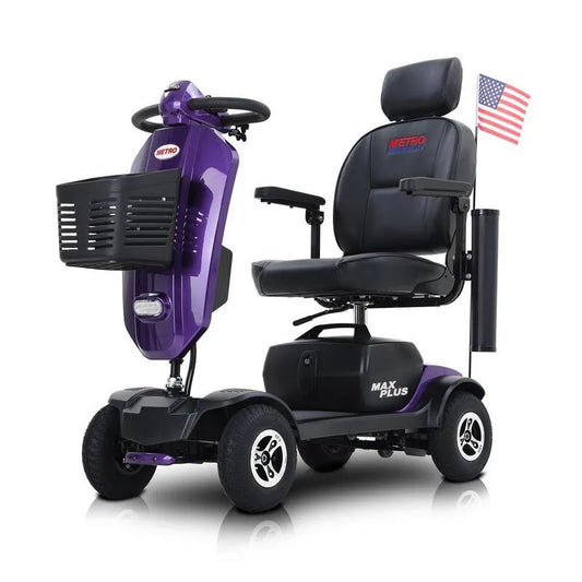 4-wheel 4-Rad, mit Tassenhalter und USB-Ladeanschluss Purple, kompakte, tragbare Bauweise, Garten, 20AH