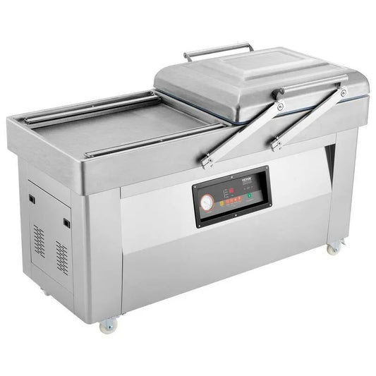Vakuumreiniger, 1200W, 23. 6 in., Versiegelungslänge für Lebensmittel, Kammer, Silber, 23.6 in