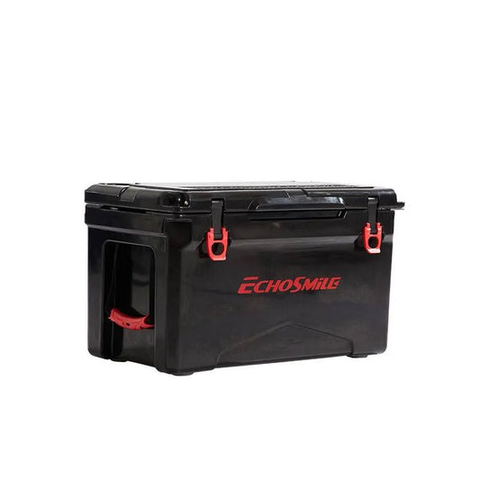 40 qt, Garten Schwarz und Red Isolierter Box Kühler mit Stretch Sicherung, Garten, rutschfeste Gummimatte und 4 Griffe